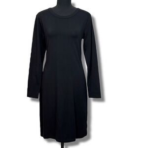 New Old Navy Long Sleeve Shirt Dress Size Medium Black